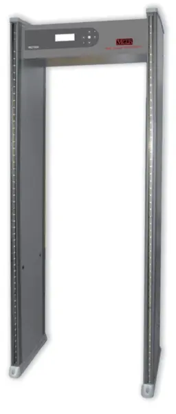 Professional walk-through metal detector for security screening